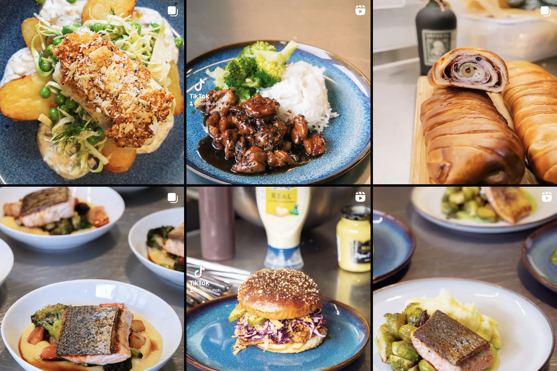 Lunch instagram grid